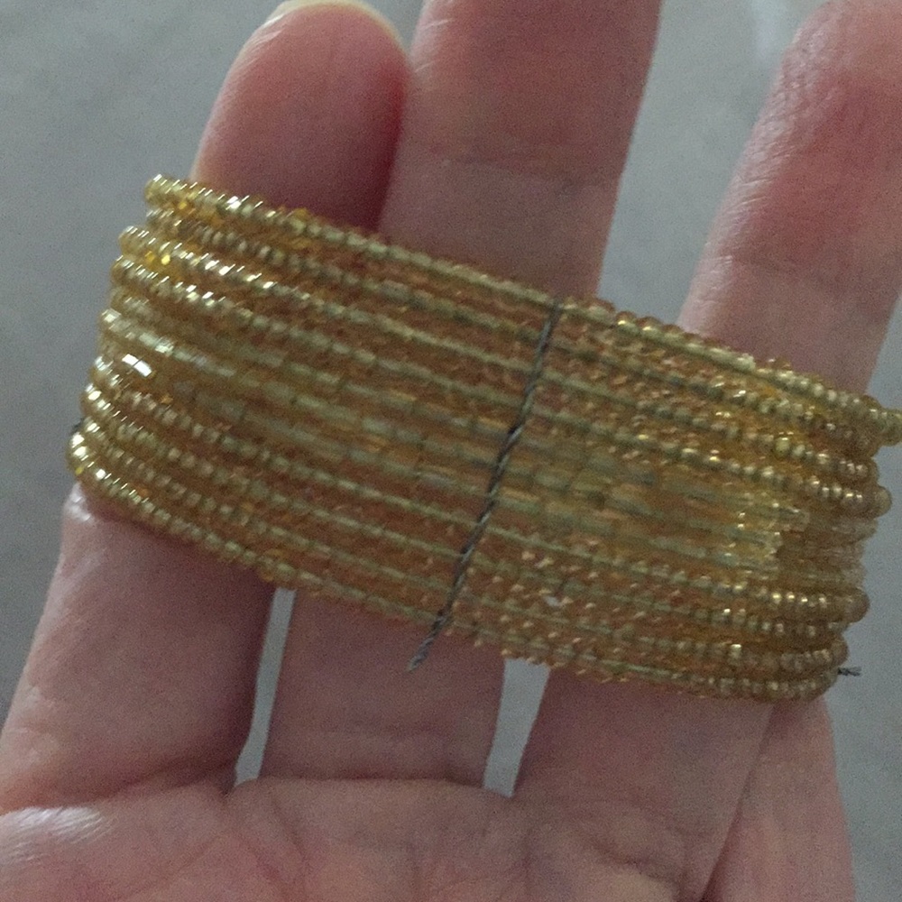 Gold beaded bracelet